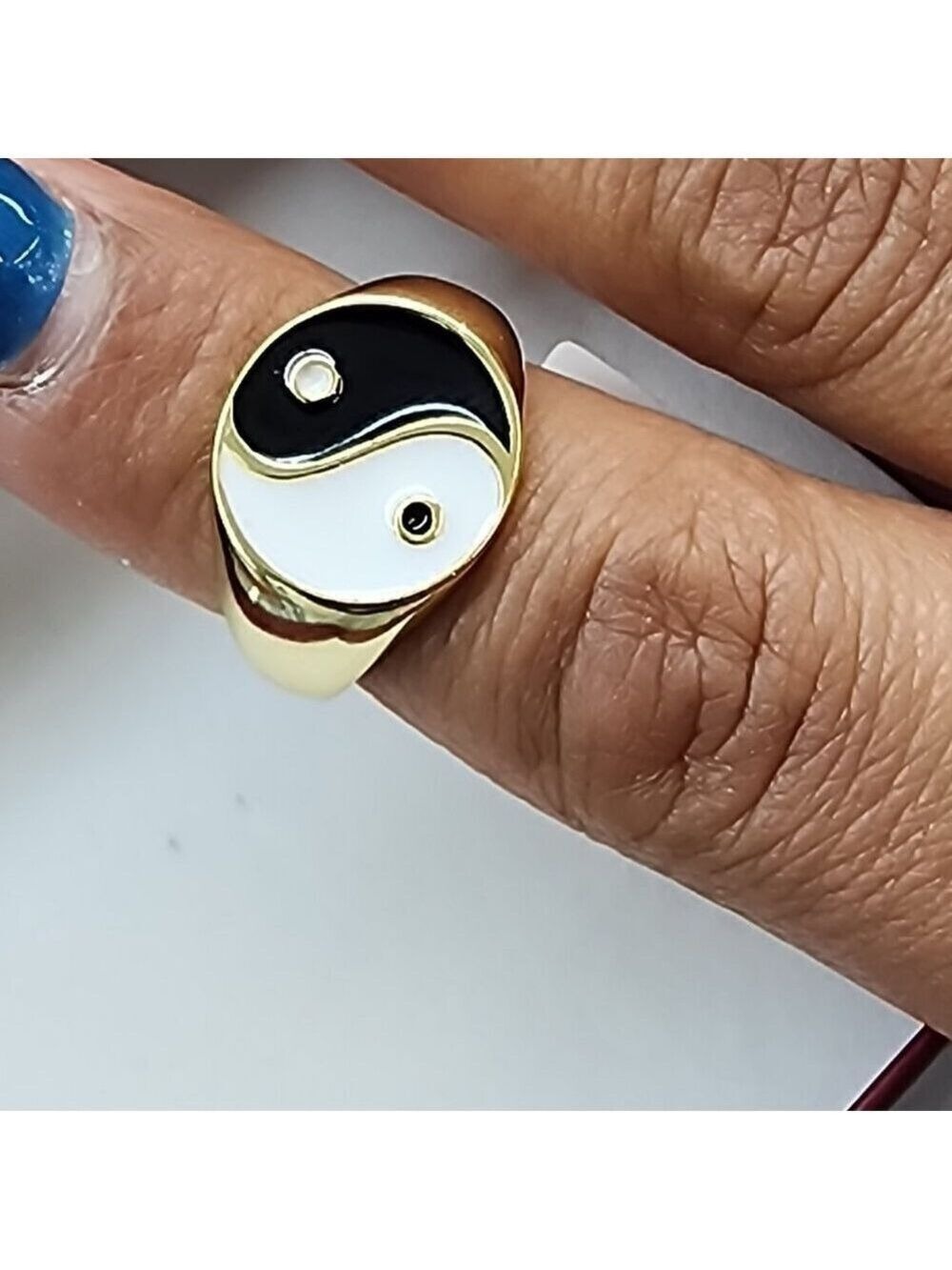 Harmony & Balance – Sterling Silver Yin Yang Ring 925